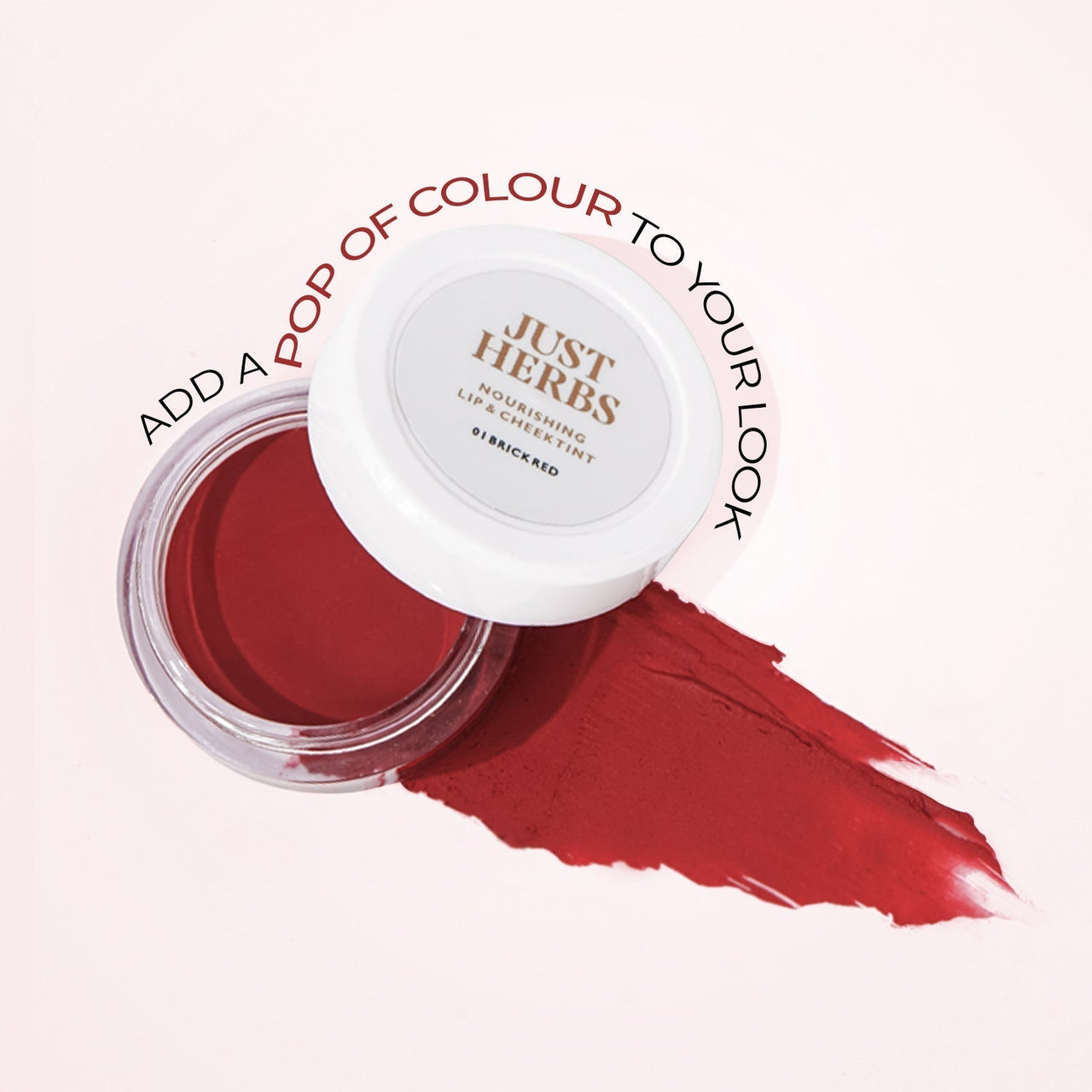 Nourishing Lip and Cheek Tint (Pack of 2): Pale Pink and Brick Red