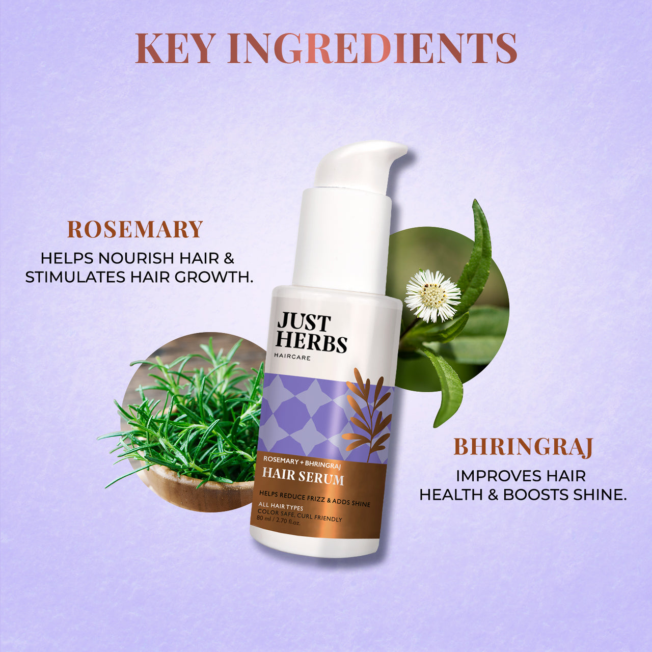 Hair Serum with Rosemary and Bhringraj