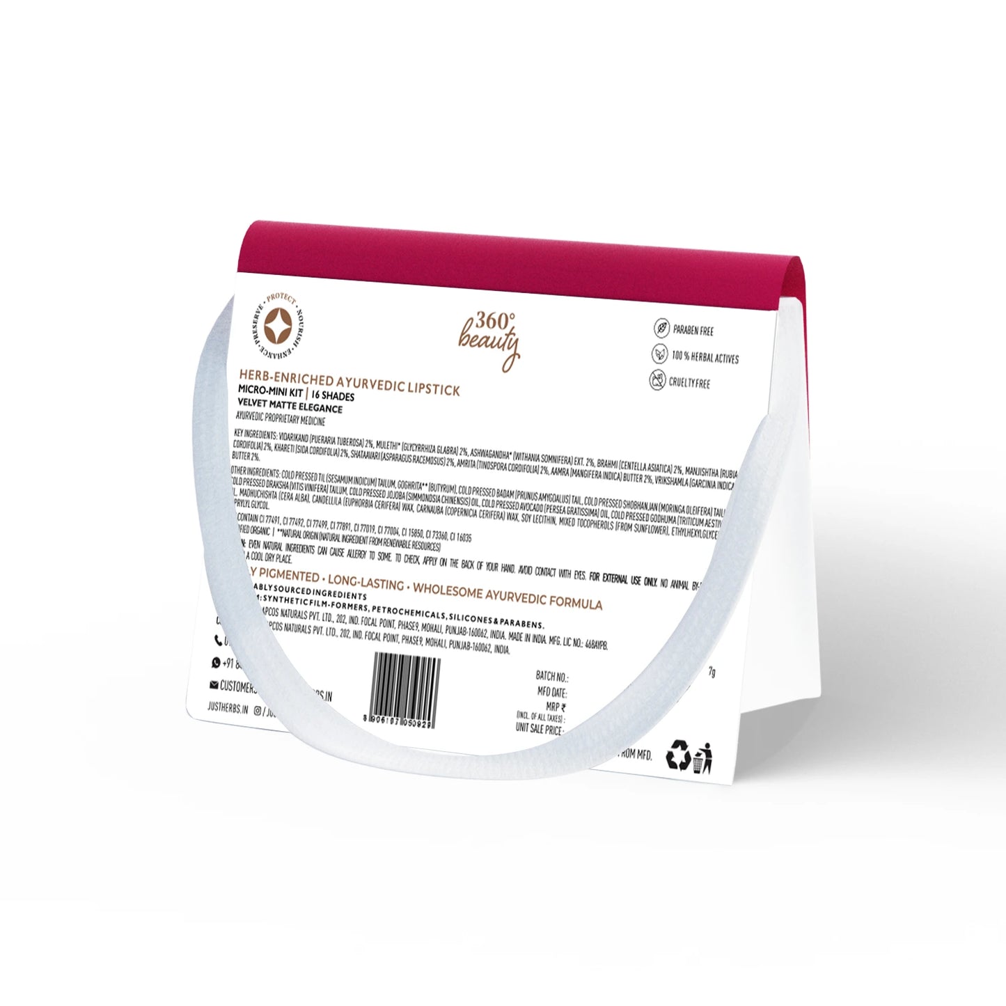 Herb Enriched Ayurvedic Lipstick Micro-Mini Kit