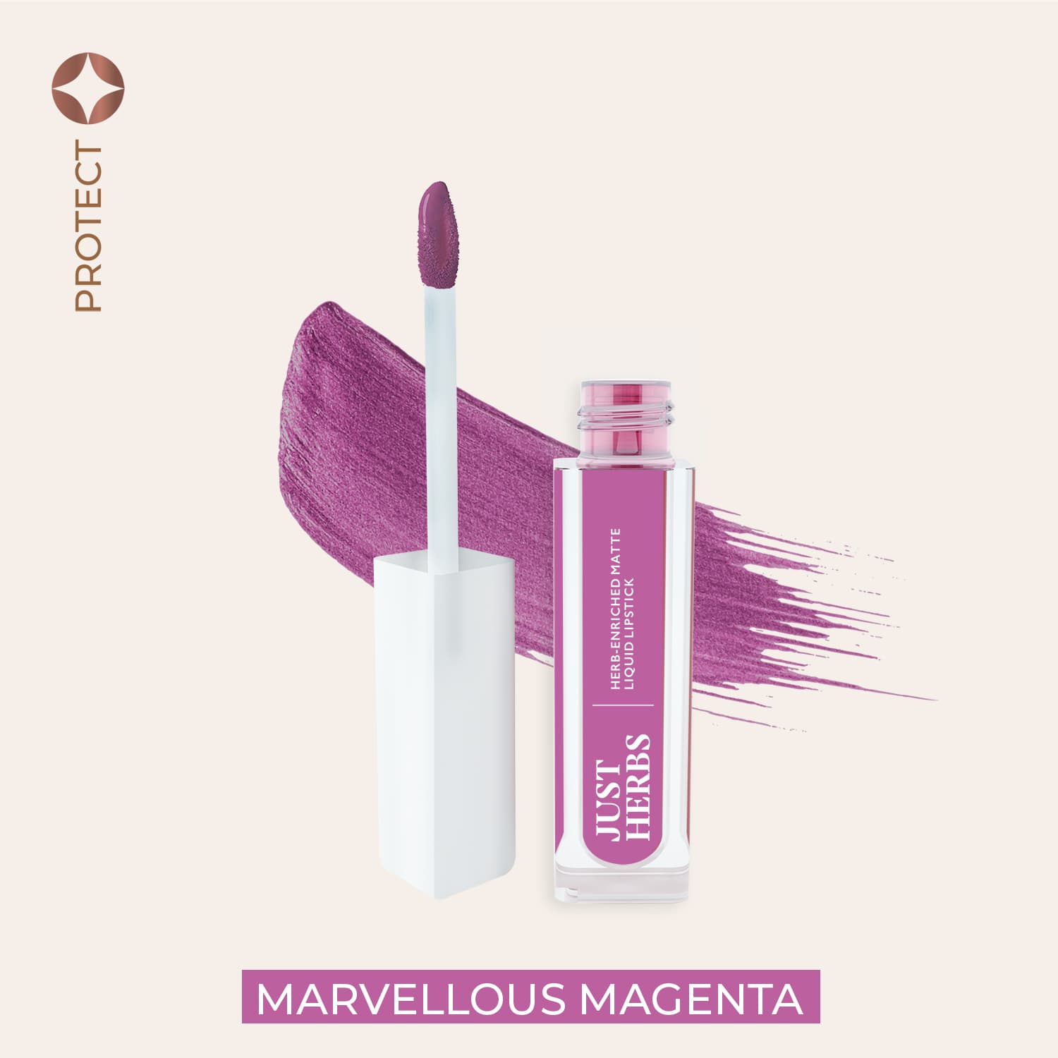Herb-enriched Matte Liquid Lipstick - Just Herbs, Marvellous_magenta
Herb-enriched Matte Liquid Lipstick - Just Herbs, Marvellous_magenta