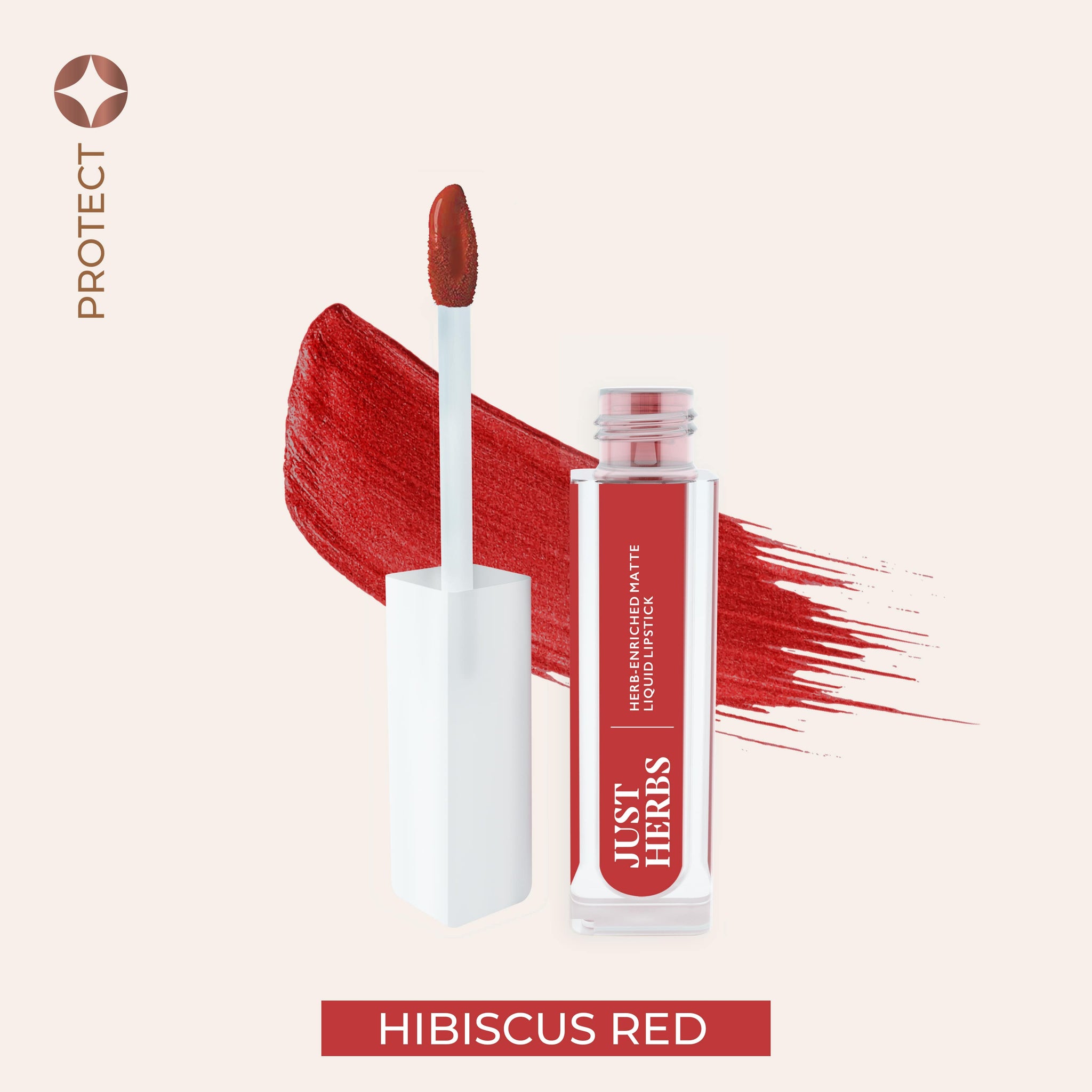 Herb-enriched Matte Liquid Lipstick - Just Herbs, Hibiscus_red
Herb-enriched Matte Liquid Lipstick - Just Herbs, Hibiscus_red