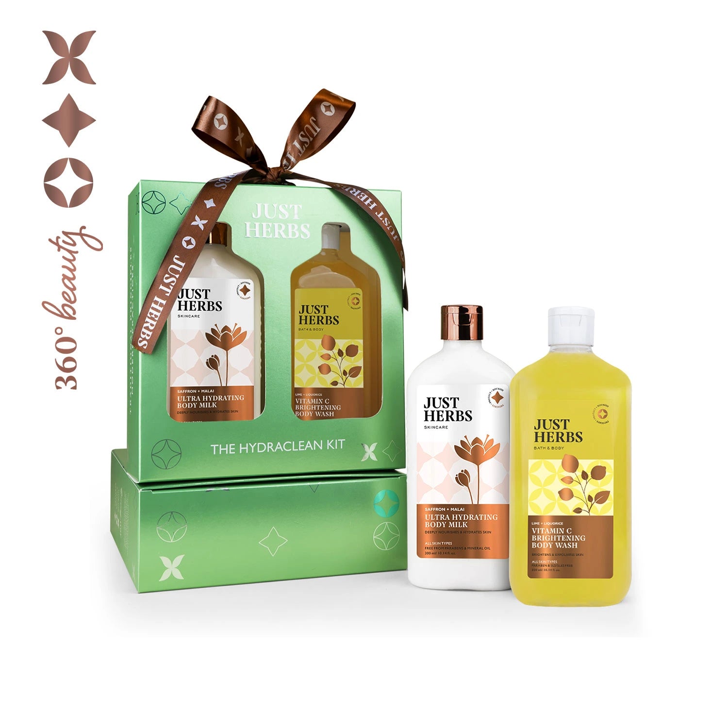 The Hydraclean Kit: Body Brightening Set – Just Herbs