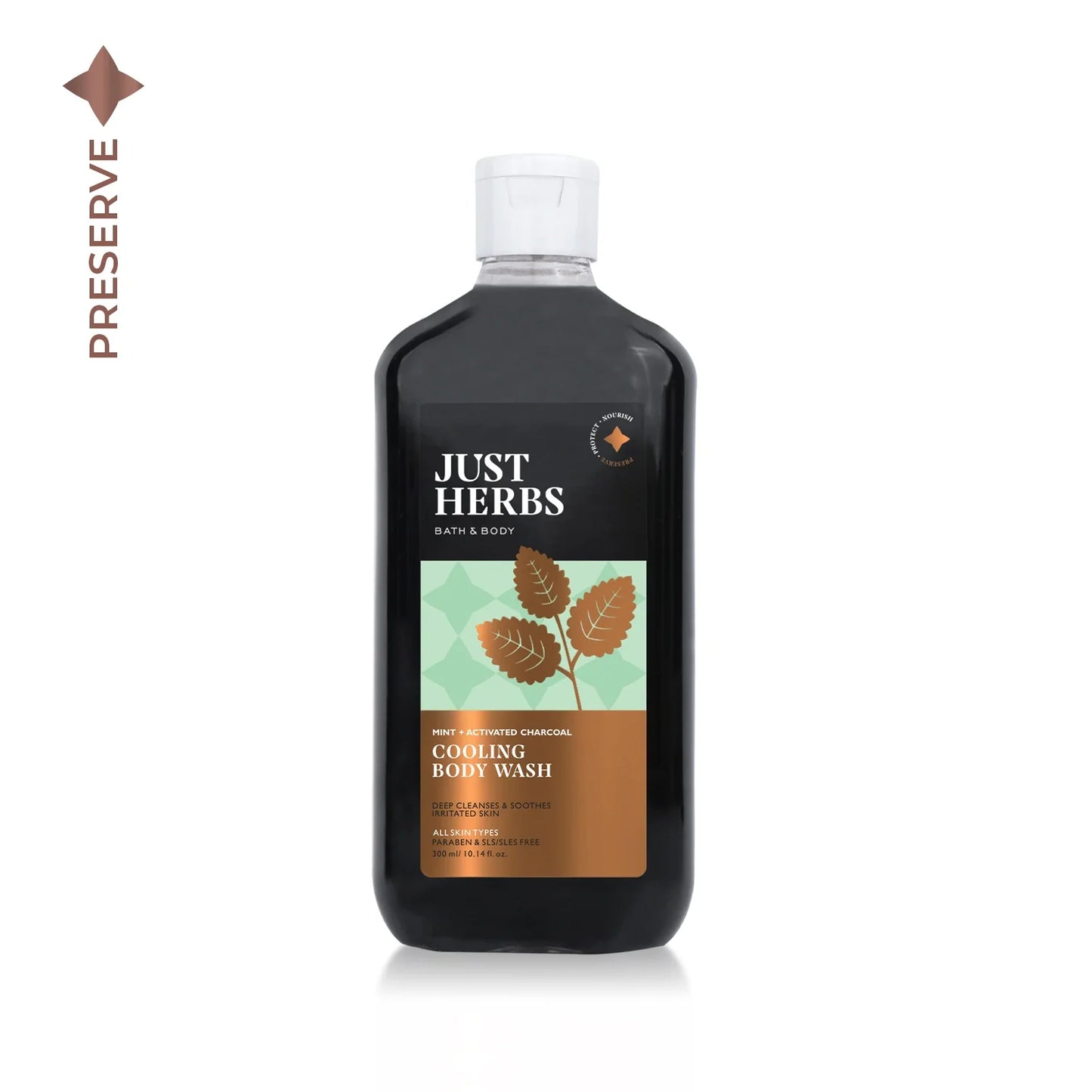 Mint Cooling Body Wash with Activated Charcoal