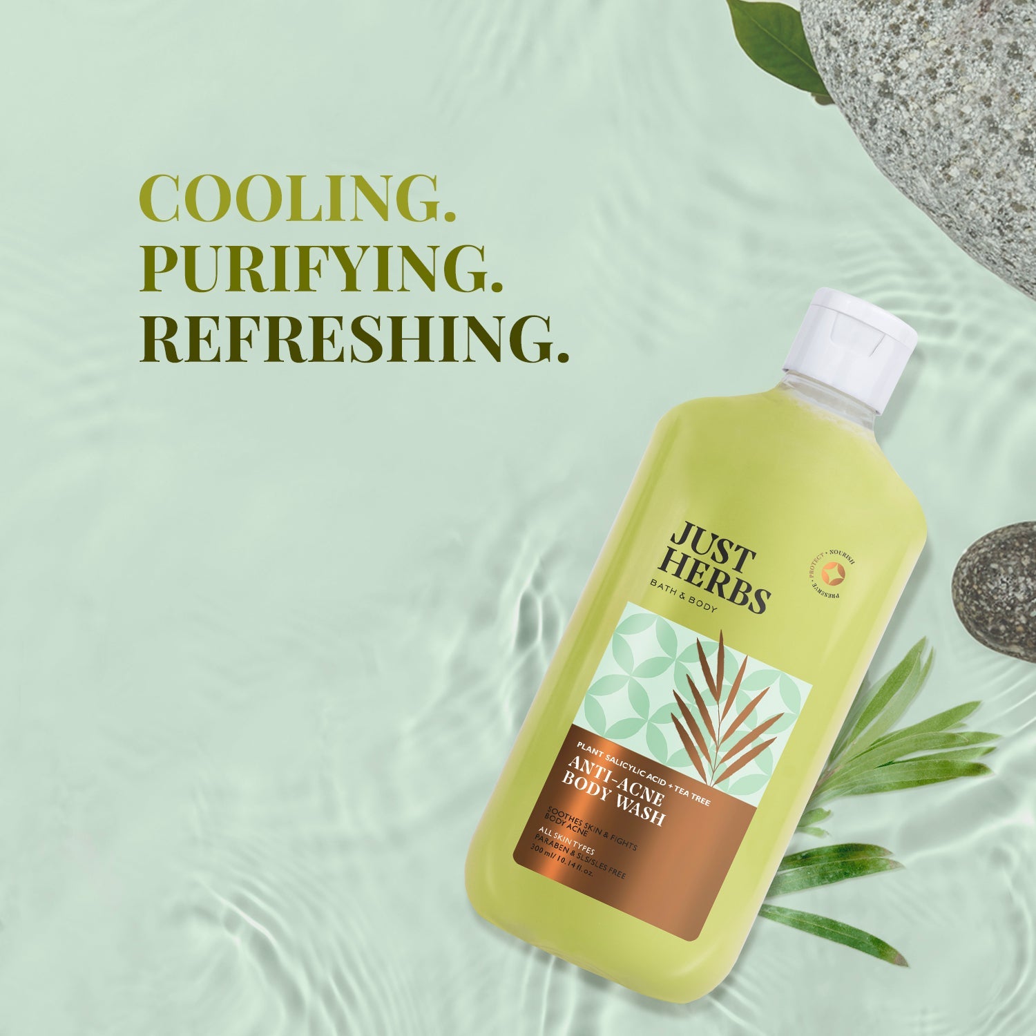 Tea Tree Anti-acne Body Wash with Plant Salicylic Acid
Tea Tree Anti-acne Body Wash with Plant Salicylic Acid