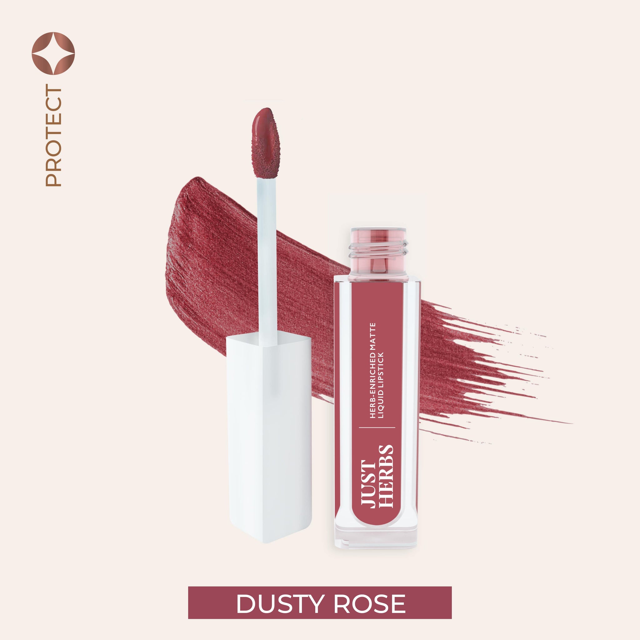Herb-enriched Matte Liquid Lipstick - Just Herbs, Dusty_rose
Herb-enriched Matte Liquid Lipstick - Just Herbs, Dusty_rose