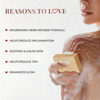 Thumbnail for Skin Brightening Bathing Bar with Sandalwood and Turmeric