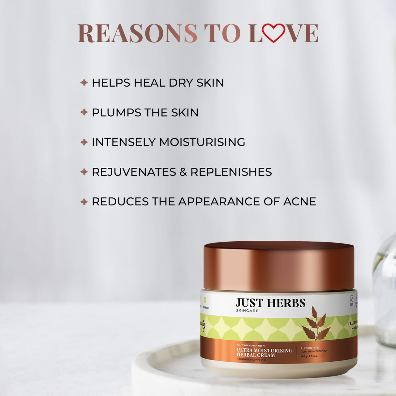 Ultra Moisturising Herbal Cream with Ashwagandha and Neem