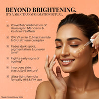 Thumbnail for Just Herbs Radiant Glow Face Serum with Mandarin & Saffron - 30ml