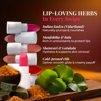 Thumbnail for Herb Enriched Ayurvedic Lipstick Micro-Mini Kit - 8 shades