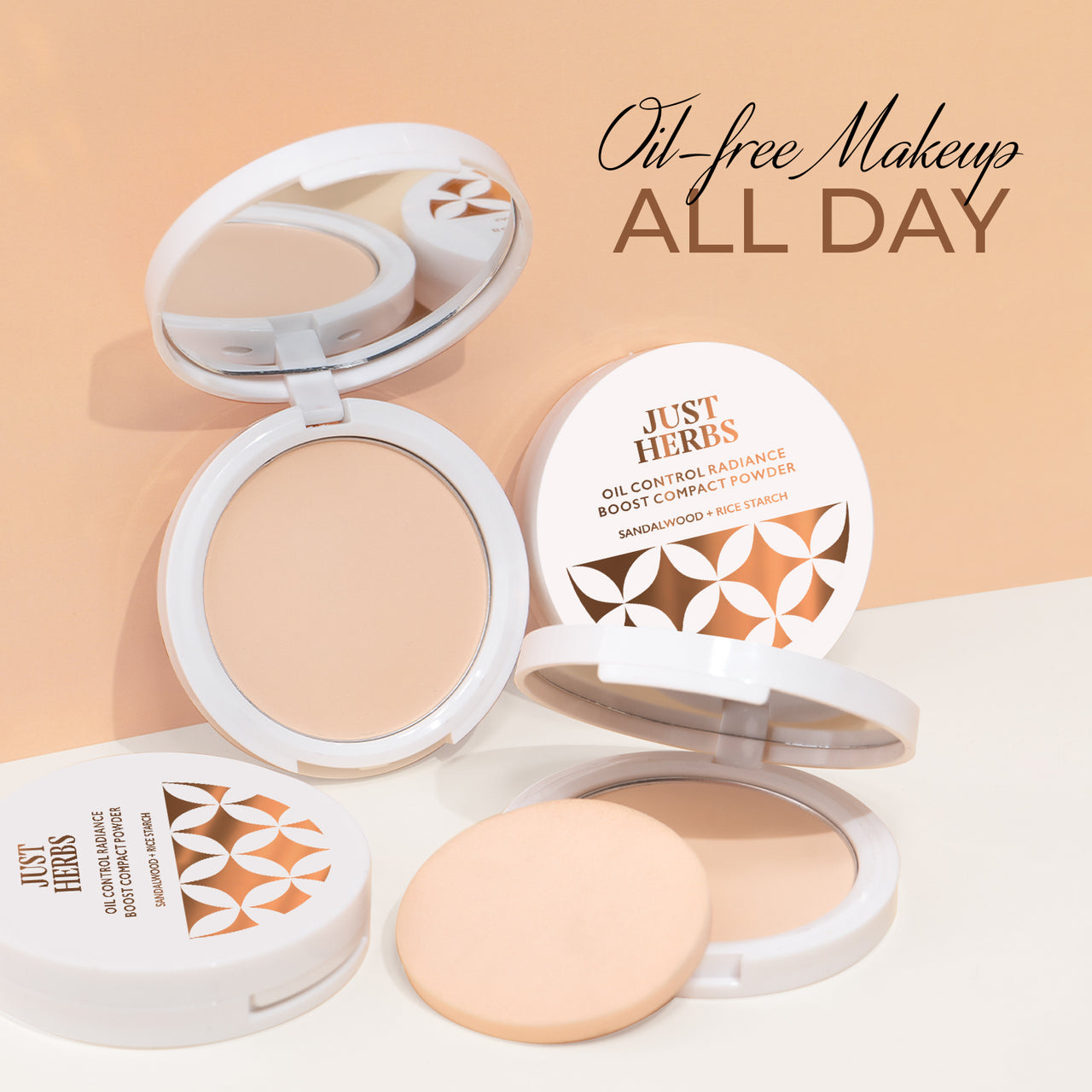 Oil Control Radiance Boost Compact Powder with Sandalwood & Rice Starch