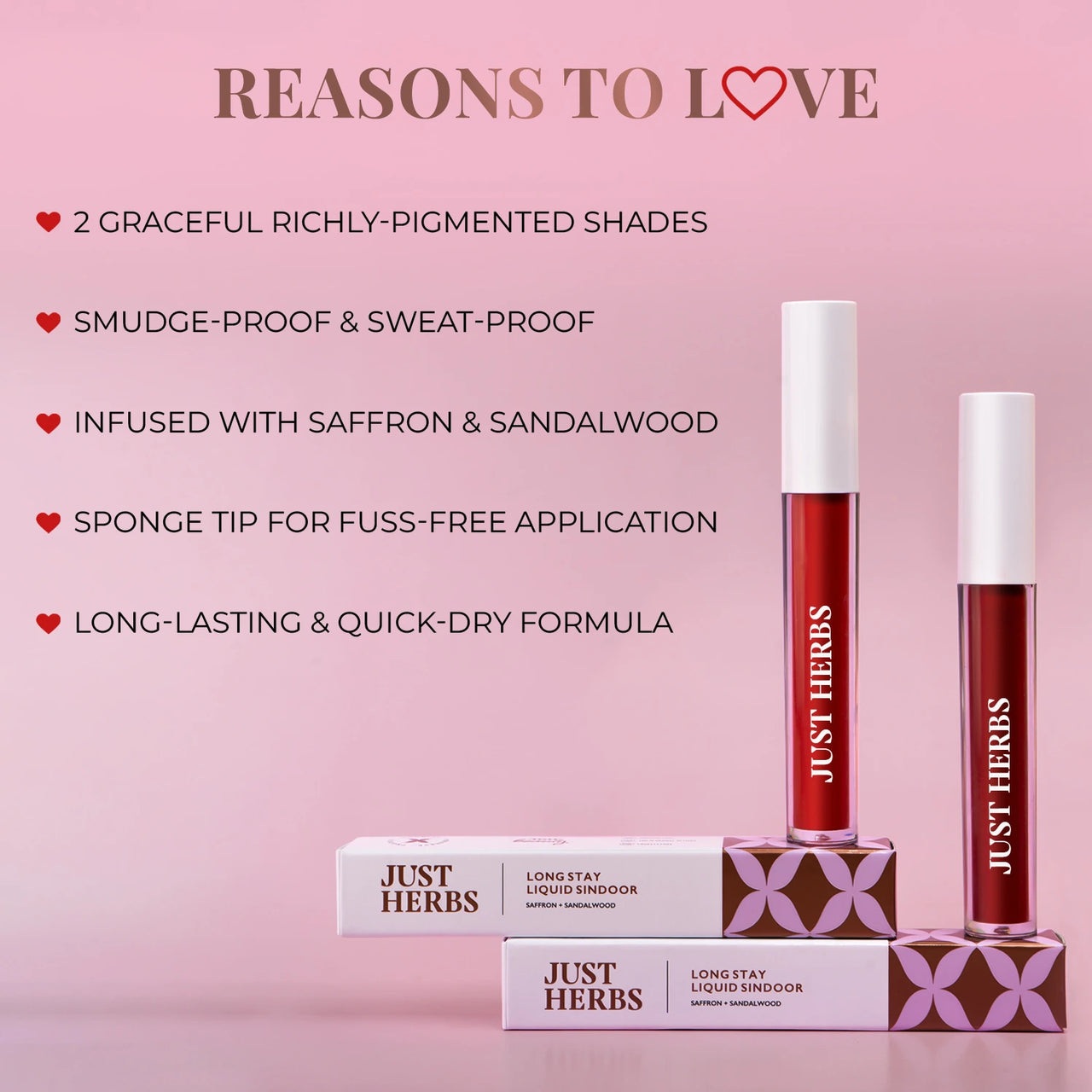 Long Stay Liquid Sindoor with Saffron and Sandalwood