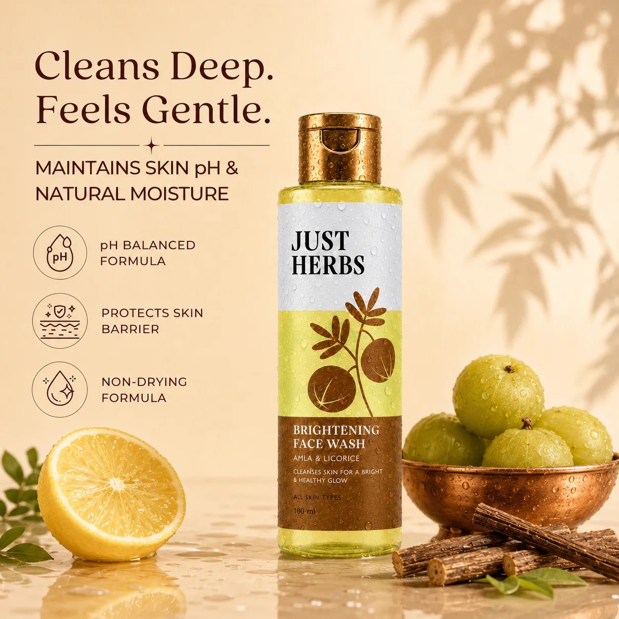 Brightening Face Wash - Vitamin C Amla & Liquorice Root