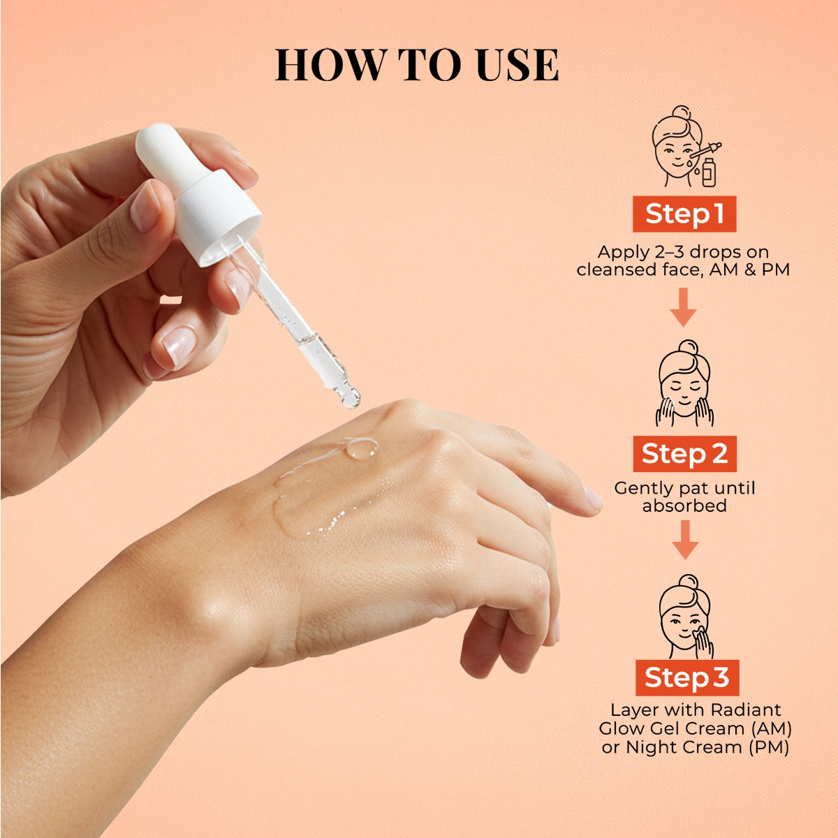 Just Herbs Radiant Glow Face Serum with Mandarin & Saffron - 30ml