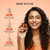 Thumbnail for Just Herbs Radiant Glow Face Gel Cream with Mandarin & Saffron - 50ml