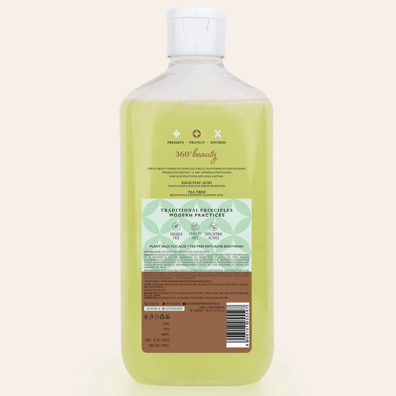 Tea Tree Anti-acne Body Wash with Plant Salicylic Acid