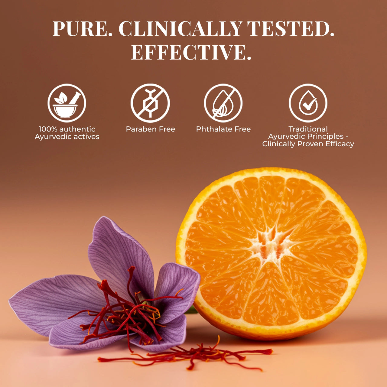 Just Herbs Radiant Glow Face Serum with Mandarin & Saffron - 30ml