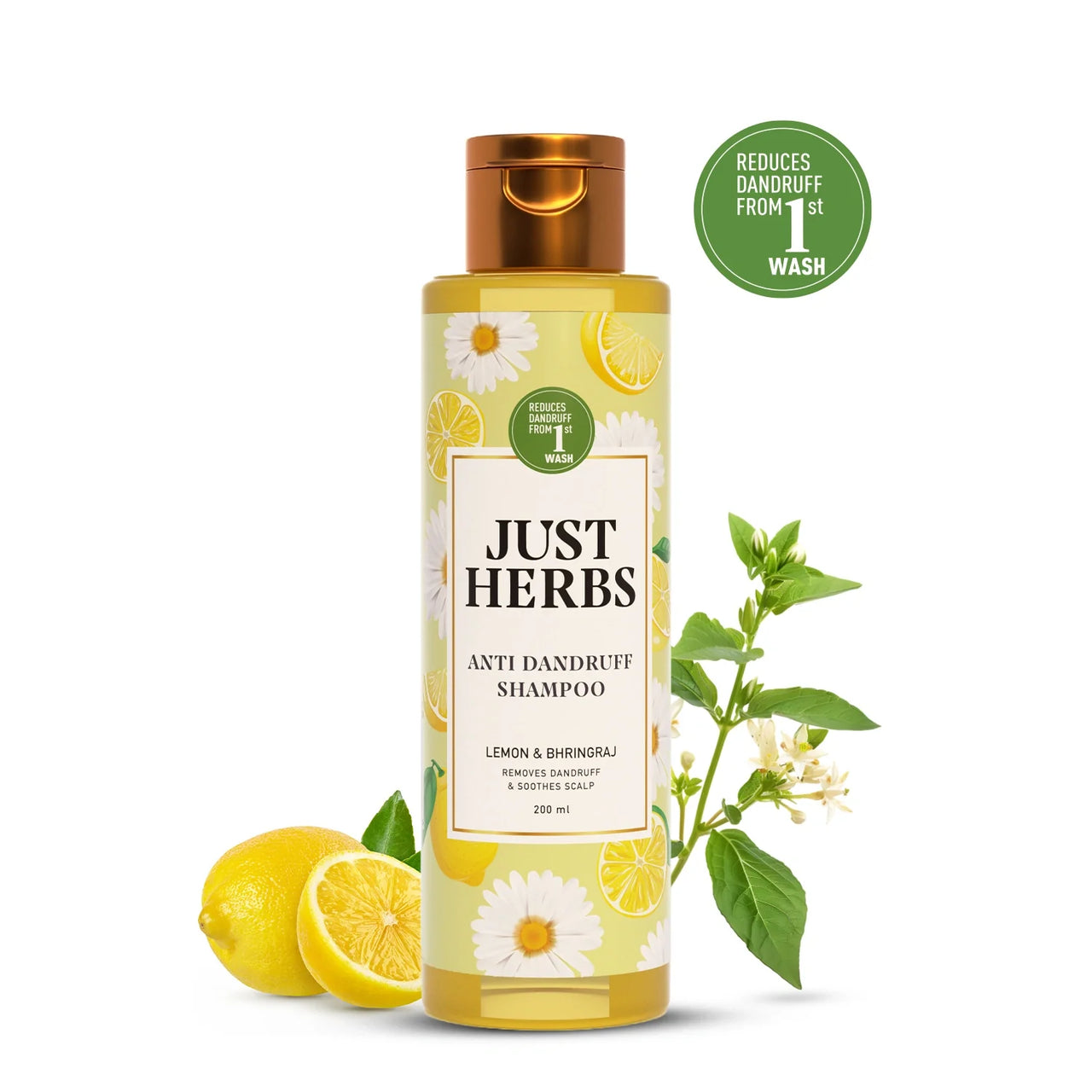 Anti Dandruff Shampoo | Lemon, Bhringraj & 12 Herbs