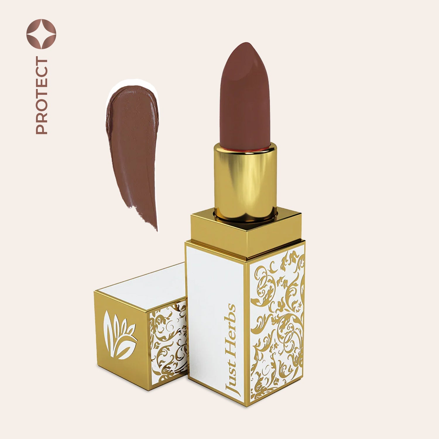 Herb Enriched Ayurvedic Lipstick - Just Herbs, Aakshi_12_medium_nude_brown
Herb Enriched Ayurvedic Lipstick - Just Herbs, Aakshi_12_medium_nude_brown