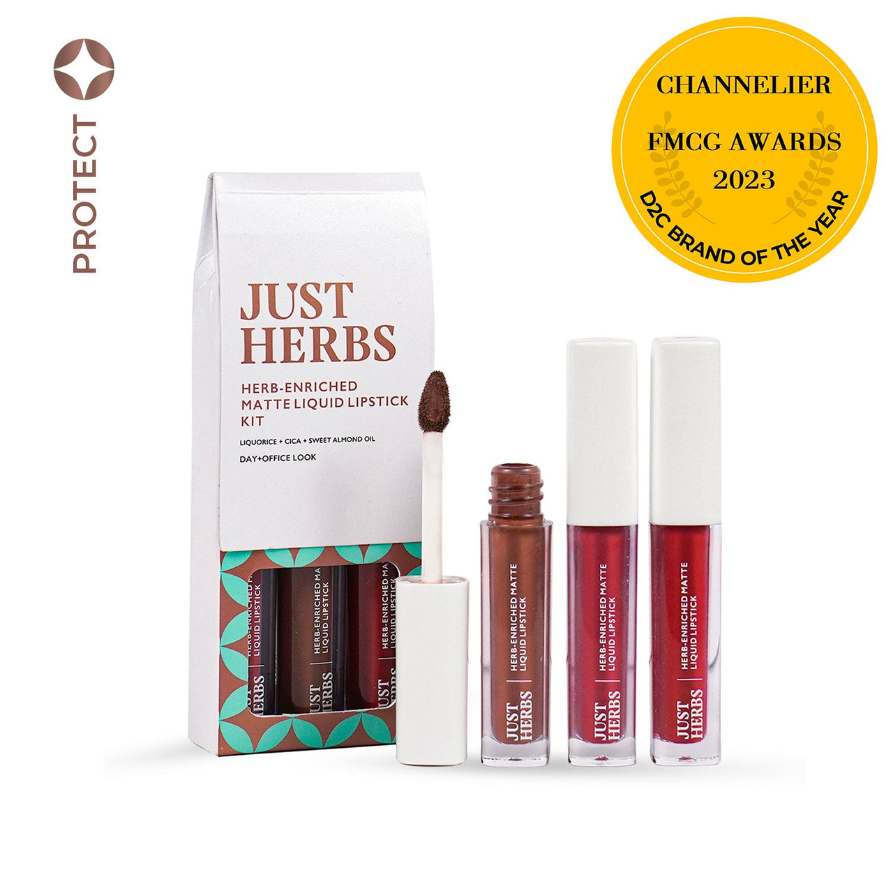 Full-Size Herb Enriched Matte Liquid Lipstick Kit - Set of 3