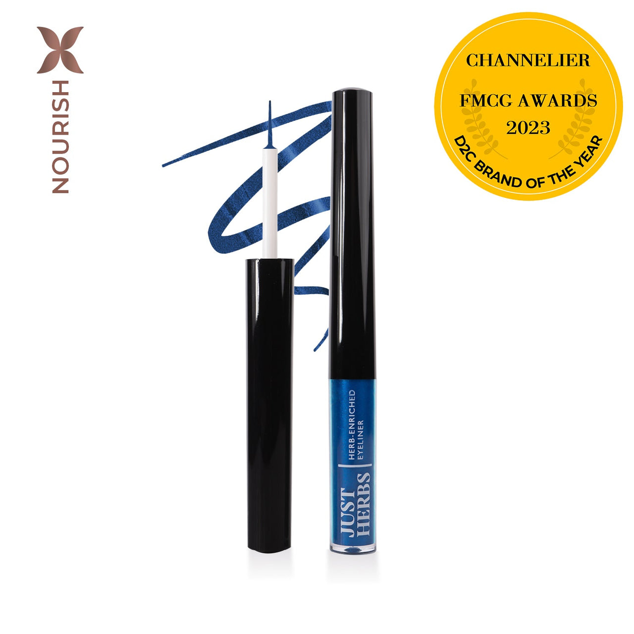 Herb-Enriched Waterproof Eyeliner Organic with Jojoba Oil & Vitamin E