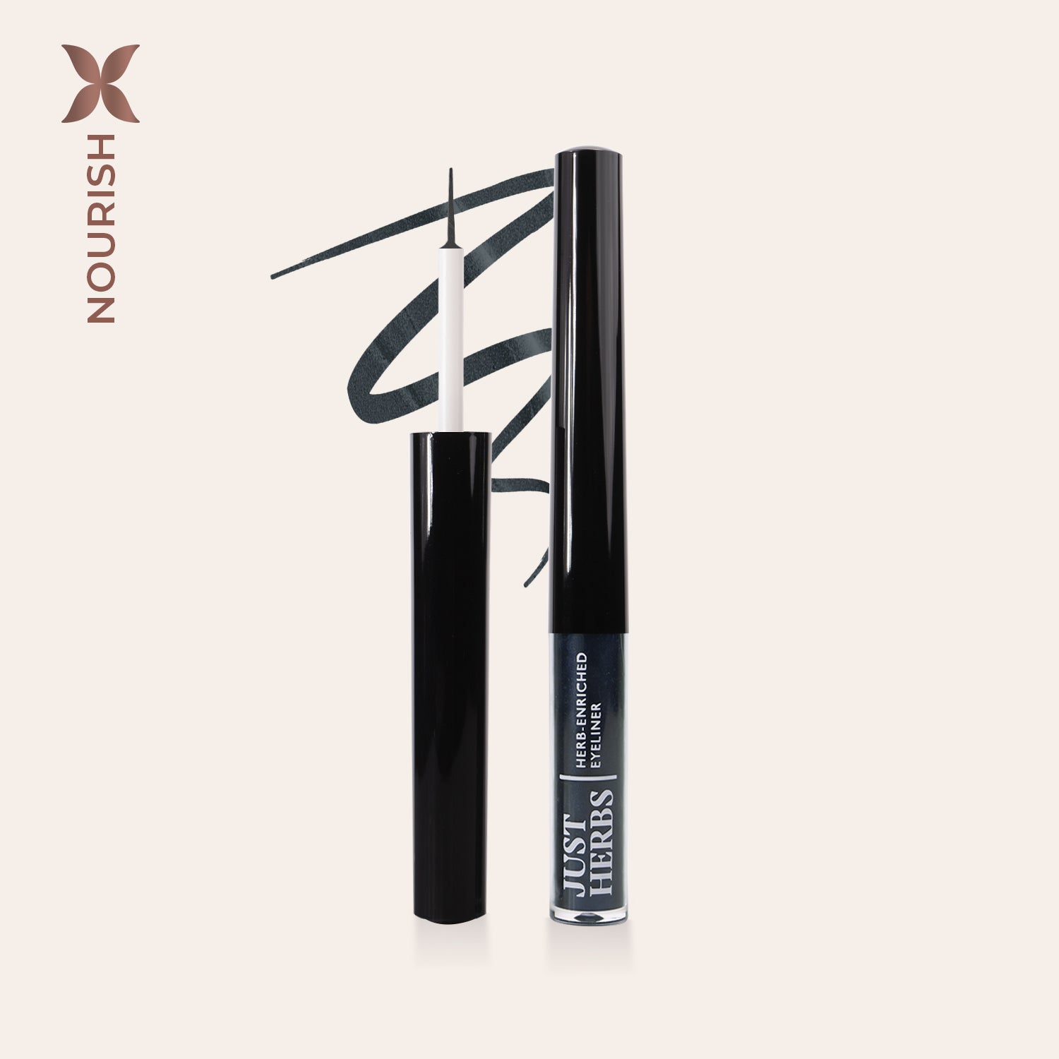 Herb-Enriched Waterproof Eyeliner Organic with Jojoba Oil & Vitamin E, Jhel-03 smoky charcoal
Herb-Enriched Waterproof Eyeliner Organic with Jojoba Oil & Vitamin E, Jhel-03 smoky charcoal