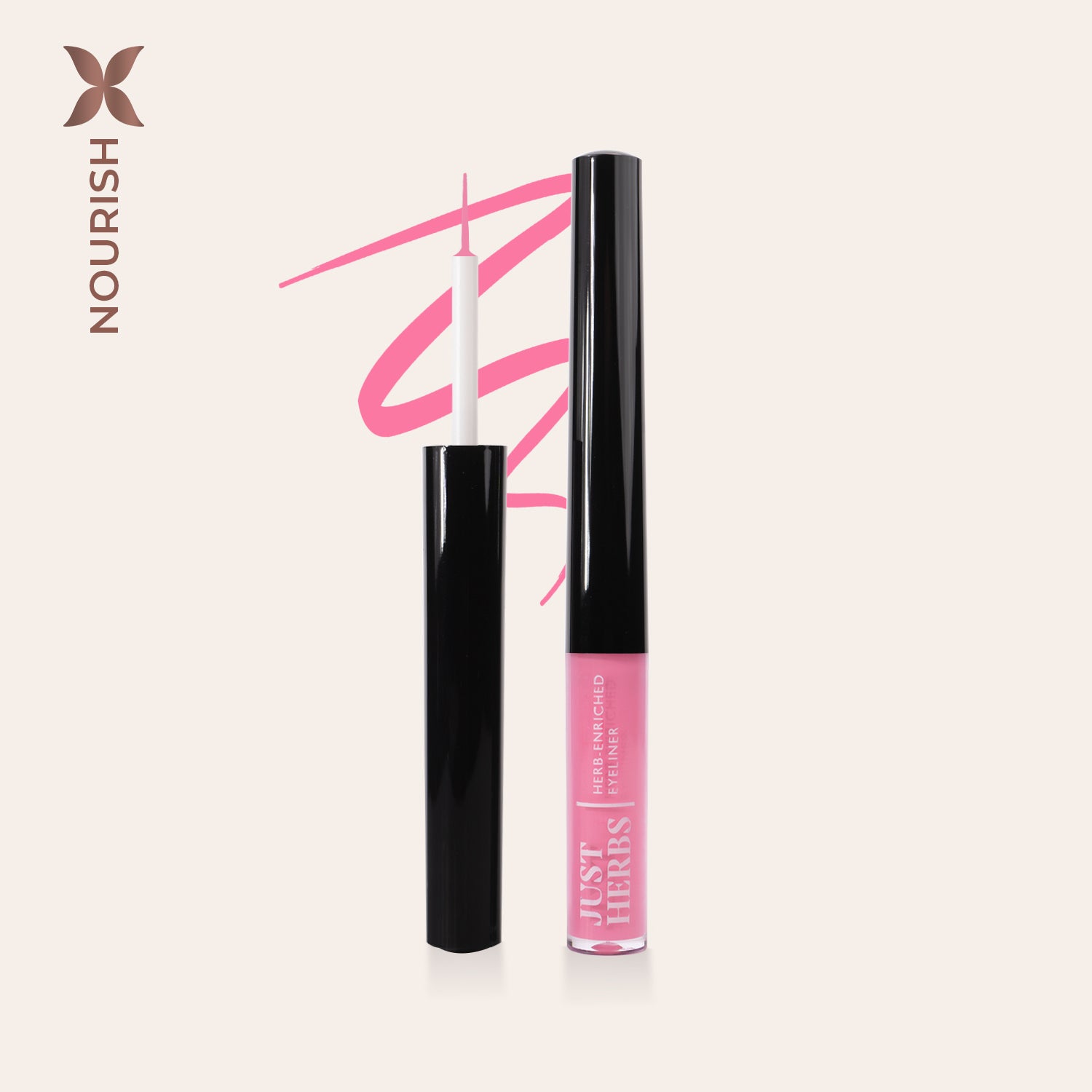 Herb-Enriched Waterproof Eyeliner Organic with Jojoba Oil & Vitamin E, Jhel-05 bubblegum pink 
Herb-Enriched Waterproof Eyeliner Organic with Jojoba Oil & Vitamin E, Jhel-05 bubblegum pink