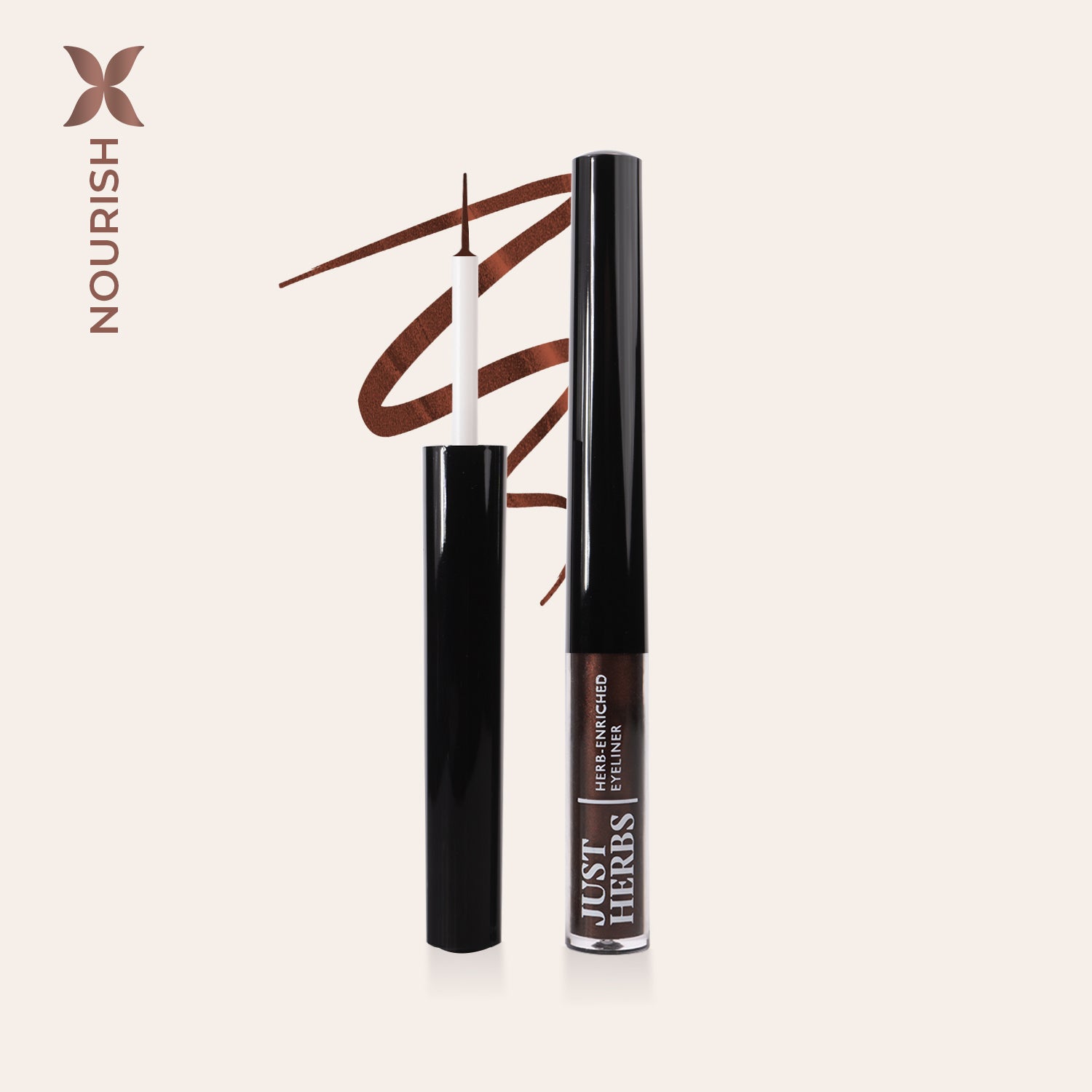 Herb-Enriched Waterproof Eyeliner Organic with Jojoba Oil & Vitamin E, Jhel-09 nutty brown
Herb-Enriched Waterproof Eyeliner Organic with Jojoba Oil & Vitamin E, Jhel-09 nutty brown