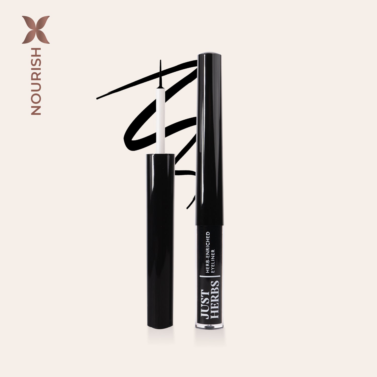 Herb-Enriched Waterproof Eyeliner Organic with Jojoba Oil & Vitamin E, Jhel-10 deep black
Herb-Enriched Waterproof Eyeliner Organic with Jojoba Oil & Vitamin E, Jhel-10 deep black