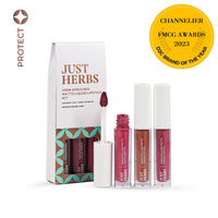 Thumbnail for Full-Size Herb Enriched Matte Liquid Lipstick Kit - Set of 3