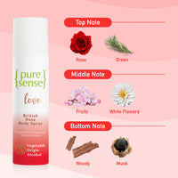 Thumbnail for Pure Sense 'Love'British Rose Body Spray & Pure Sense 'Desire' Madagascar Vanilla Body Spray 300ml