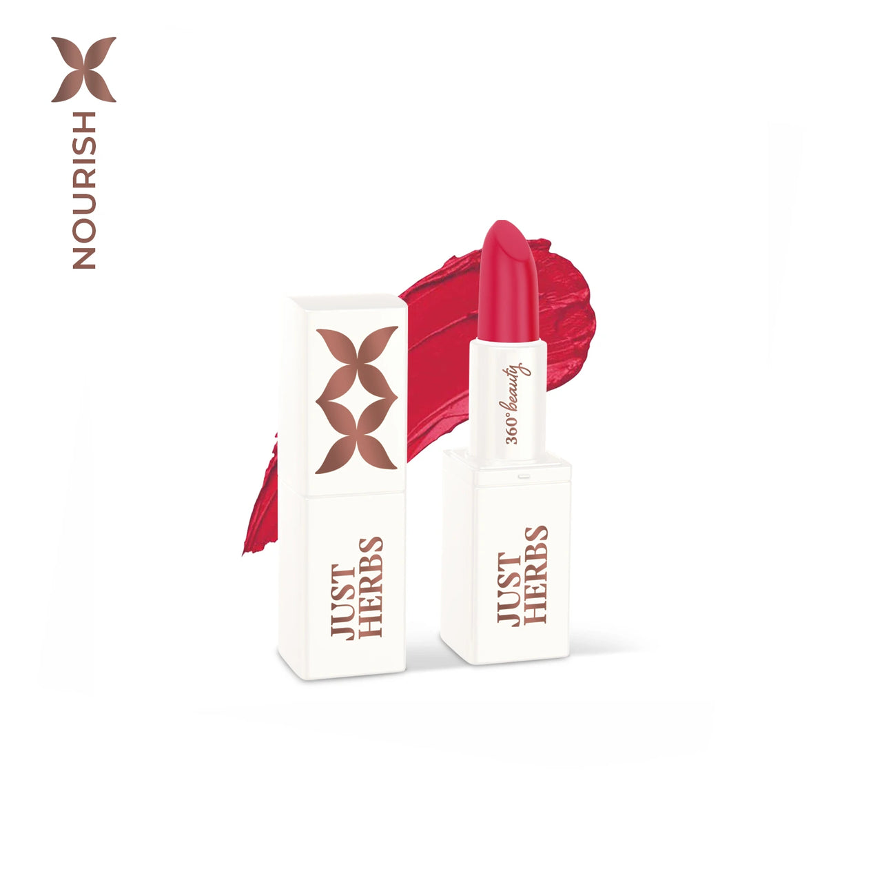 just Herbs Herb Enriched Ayurvedic Lipstick - Half Size