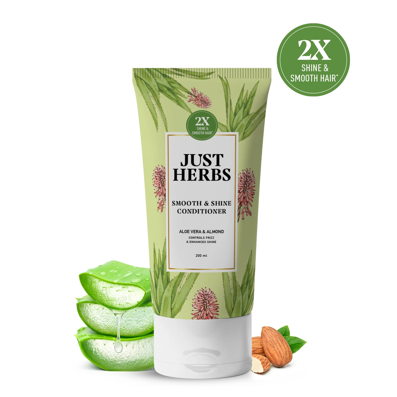 Smooth & Shine Conditioner | Aloe Vera, Almond & 14 Herbs