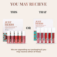 Thumbnail for Deeps And Reds: Herb Enriched Matte Liquid Lipstick Kit- Set of 5  - Clearance