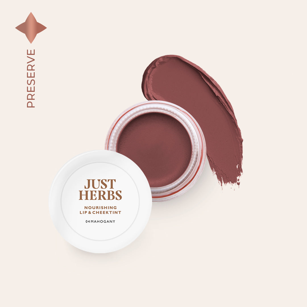 Nourishing Lip and Cheek Tint - Just Herbs, Mahogany_04
Nourishing Lip and Cheek Tint - Just Herbs, Mahogany_04