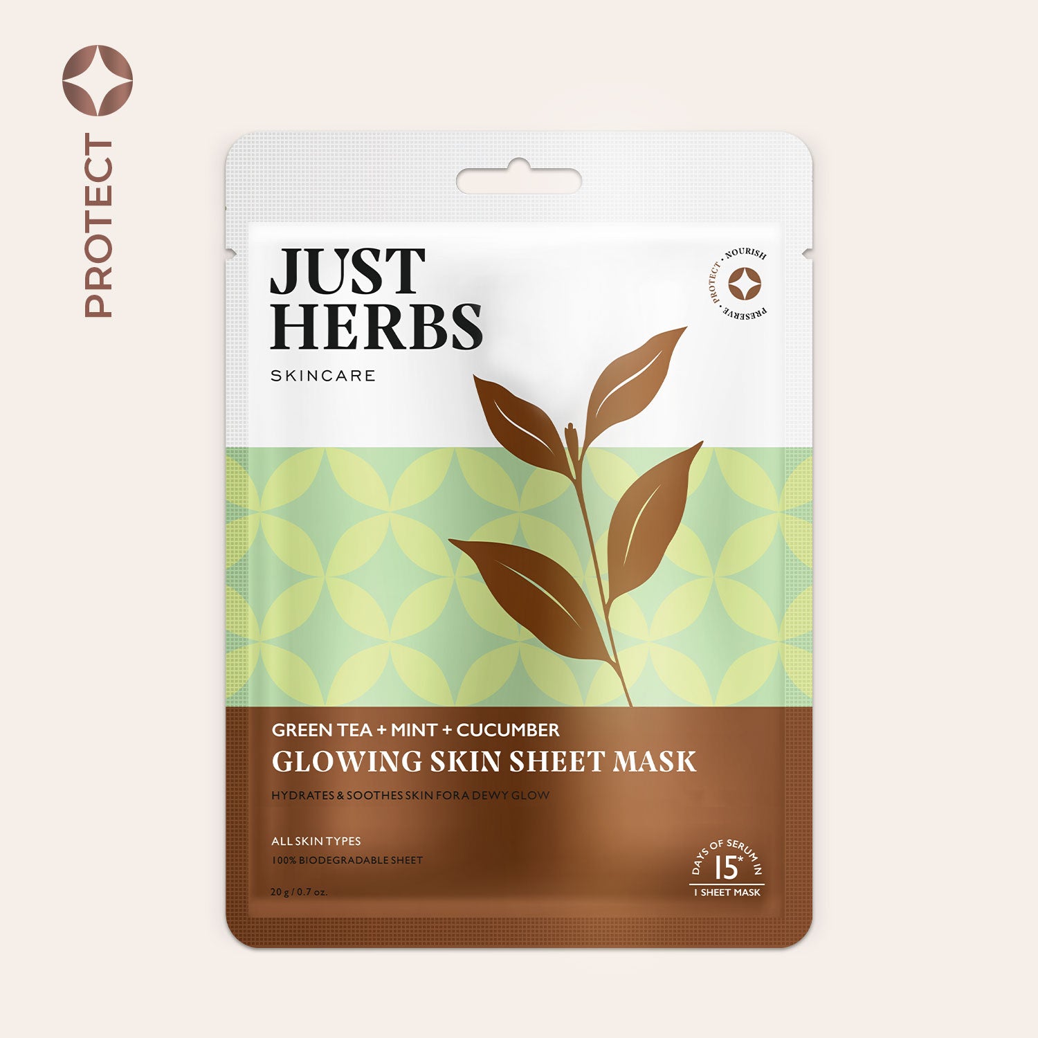 Green Tea Sheet Mask with Mint & Cucumber For Glowing Skin
Green Tea Sheet Mask with Mint & Cucumber For Glowing Skin