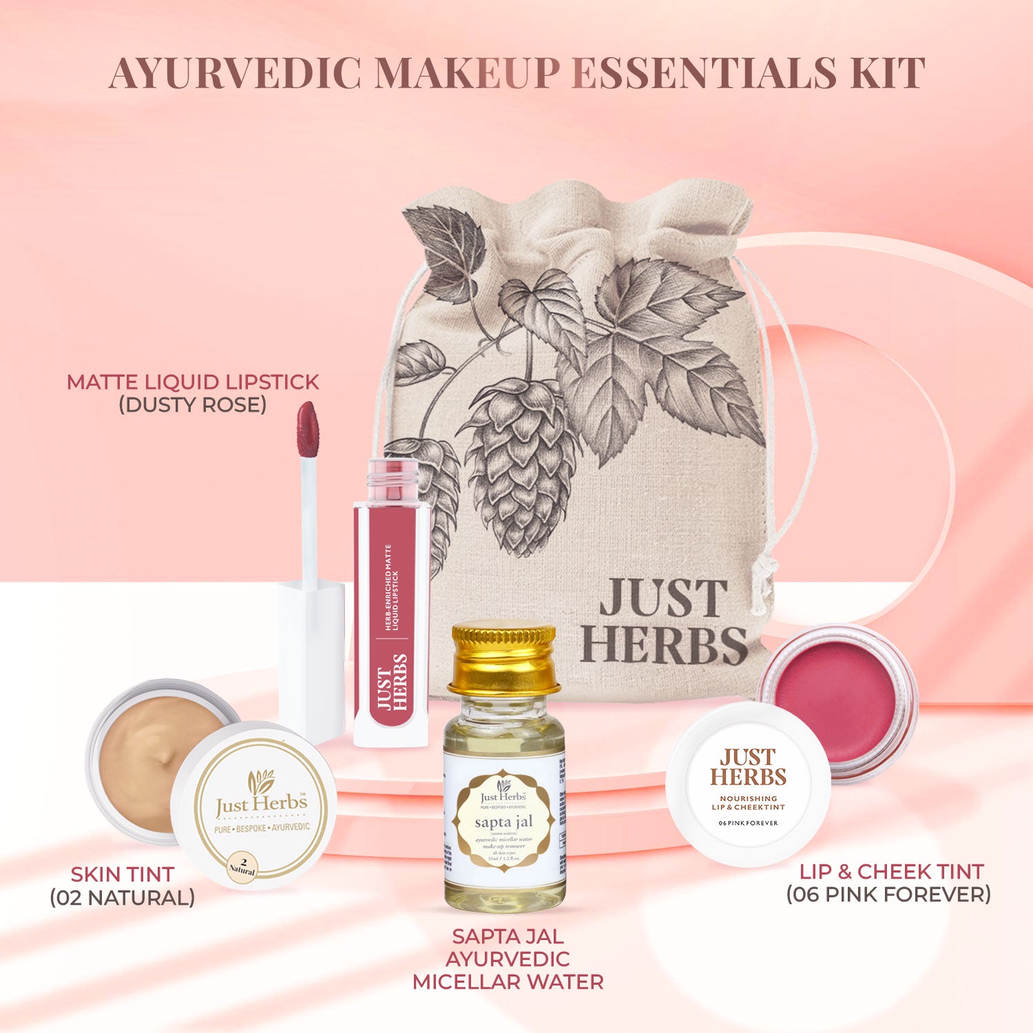 Ayurvedic Makeup Essentials Kit Gift Set
Ayurvedic Makeup Essentials Kit Gift Set