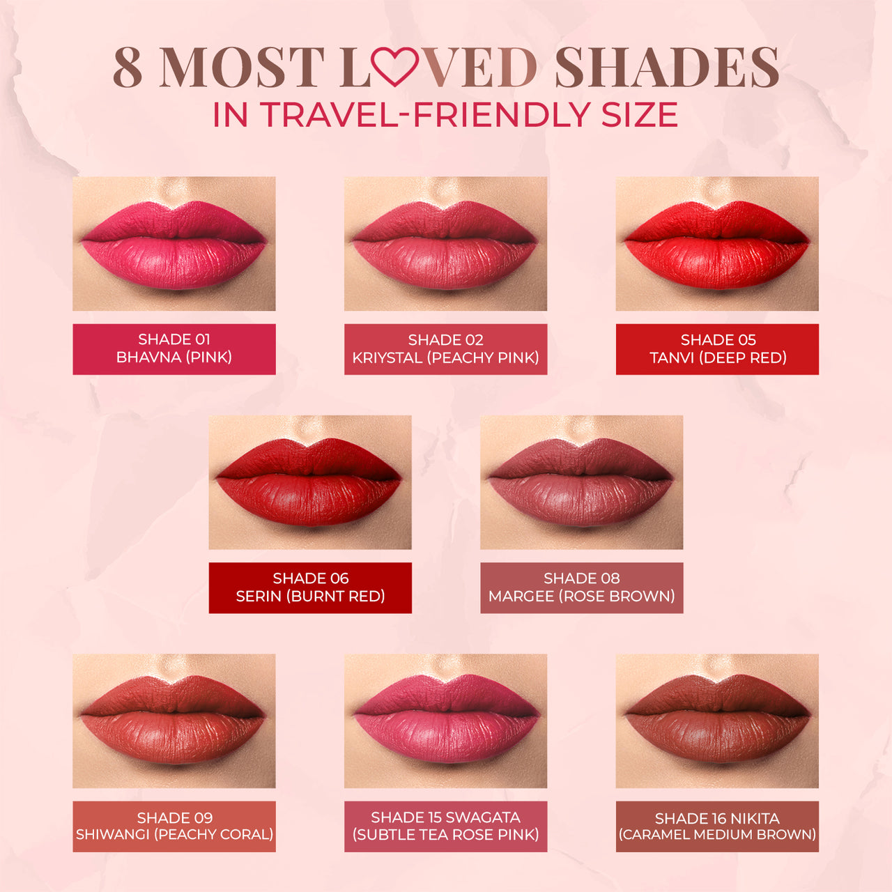 Herb Enriched Ayurvedic Lipstick - Half Size