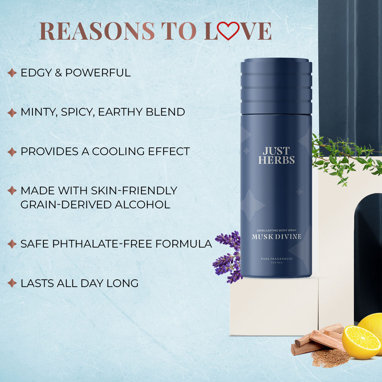 Long Lasting Musk Divine Deodorant Body Spray For Men