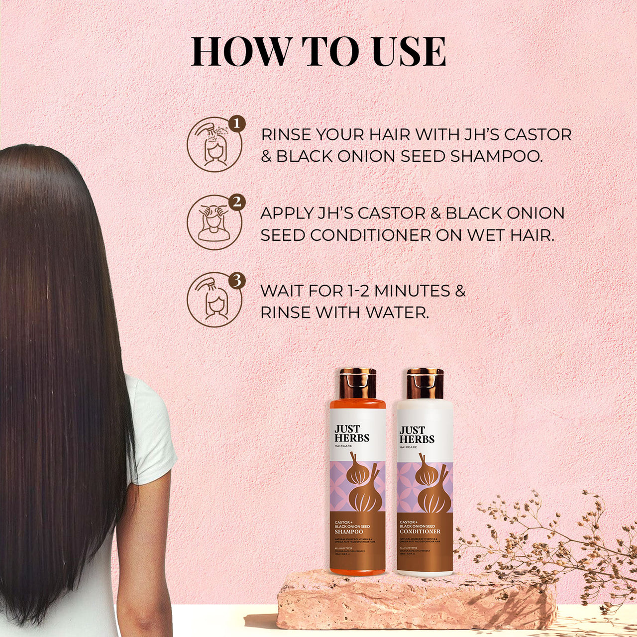 Anti Hair Fall Kit with Castor & Black Onion Seed
