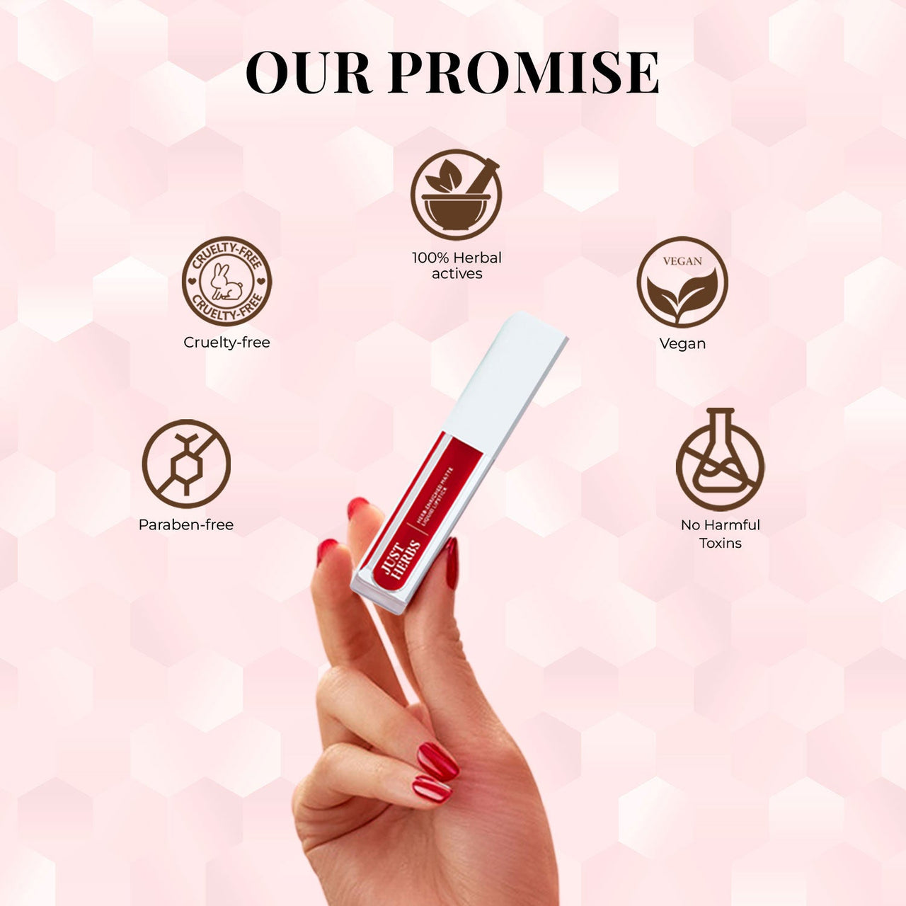 Full-Size Herb Enriched Matte Liquid Lipstick Kit - Set of 3