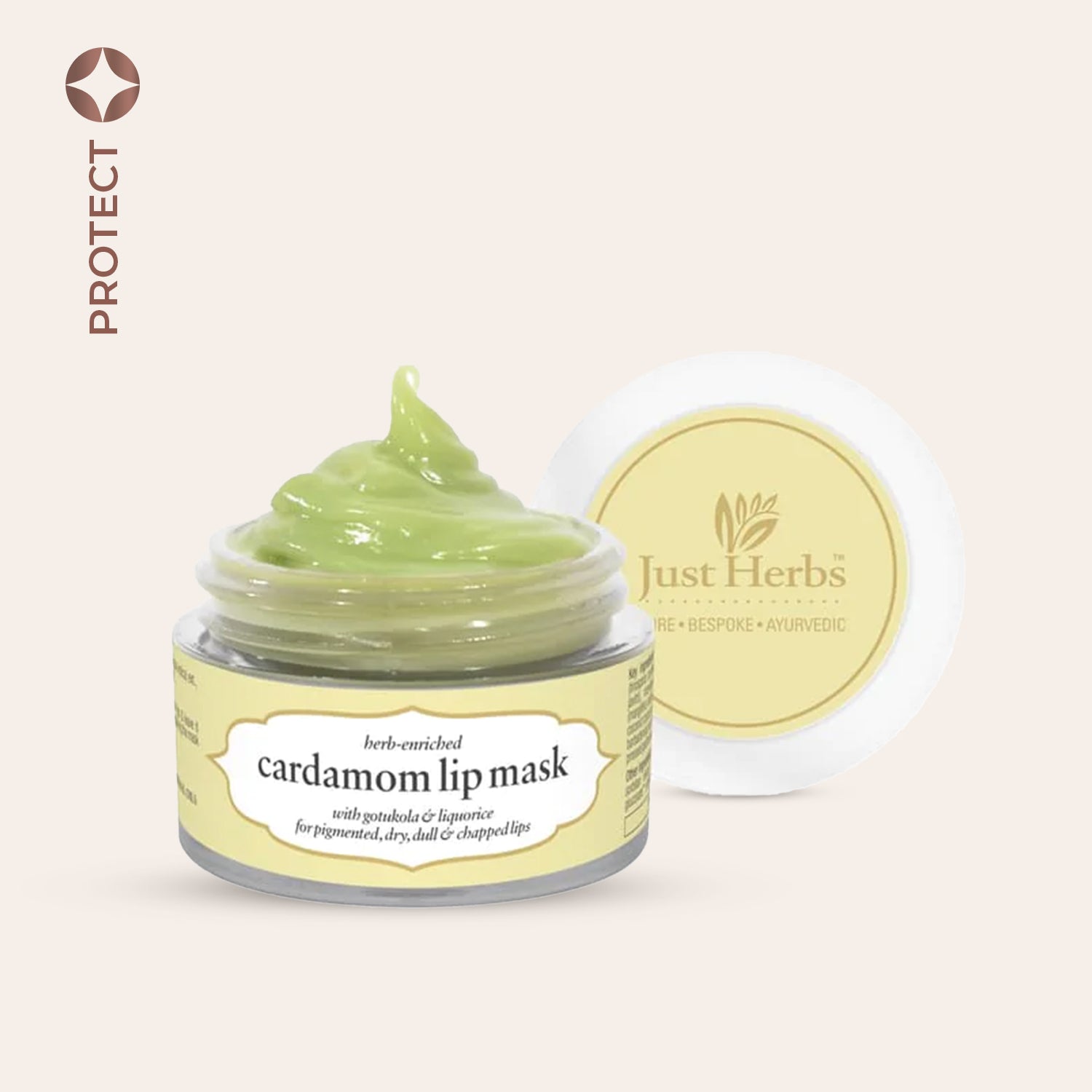 Herb Enriched Lip Mask, Cardamom_mask
Herb Enriched Lip Mask, Cardamom_mask