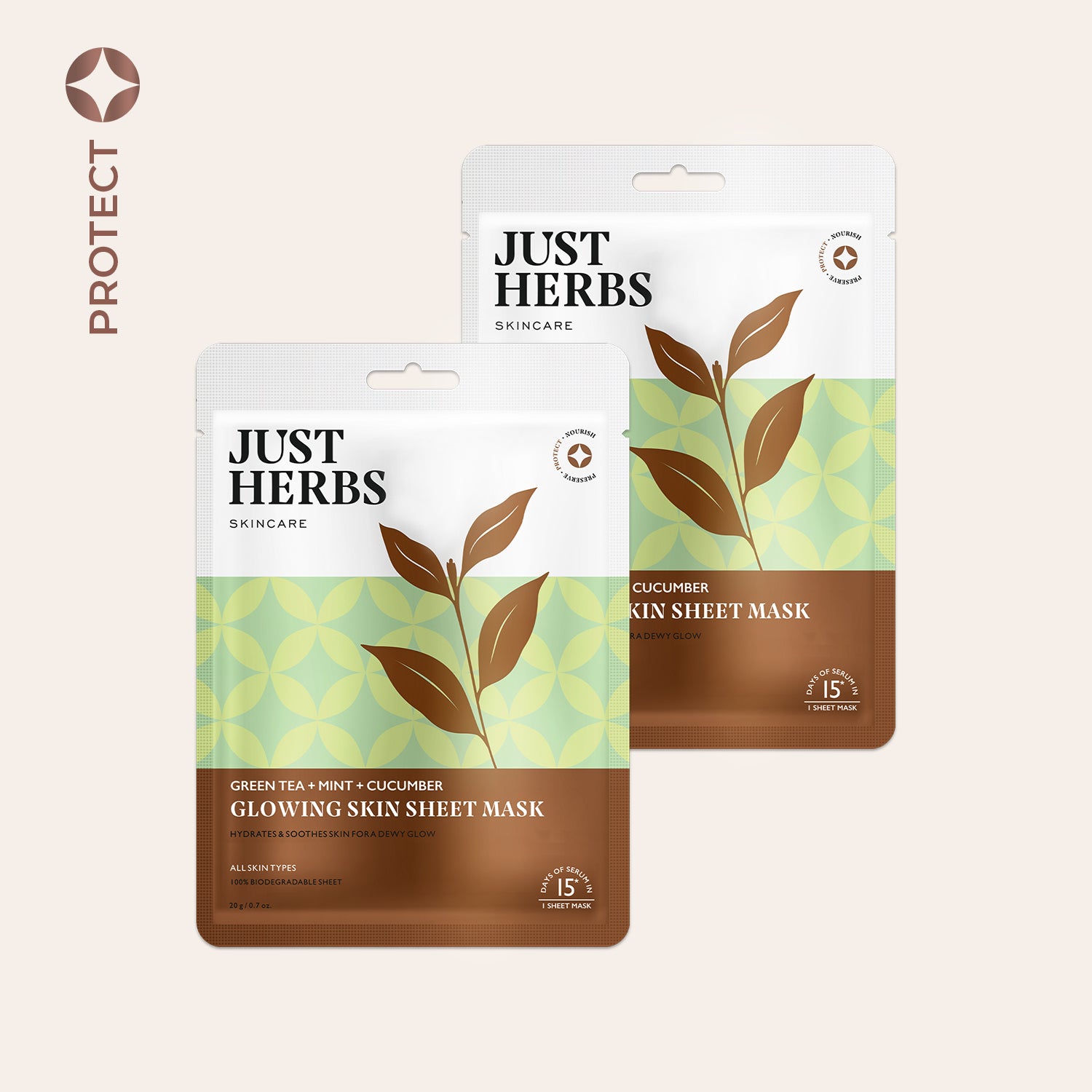 Green Tea Sheet Mask with Mint & Cucumber For Glowing Skin
Green Tea Sheet Mask with Mint & Cucumber For Glowing Skin