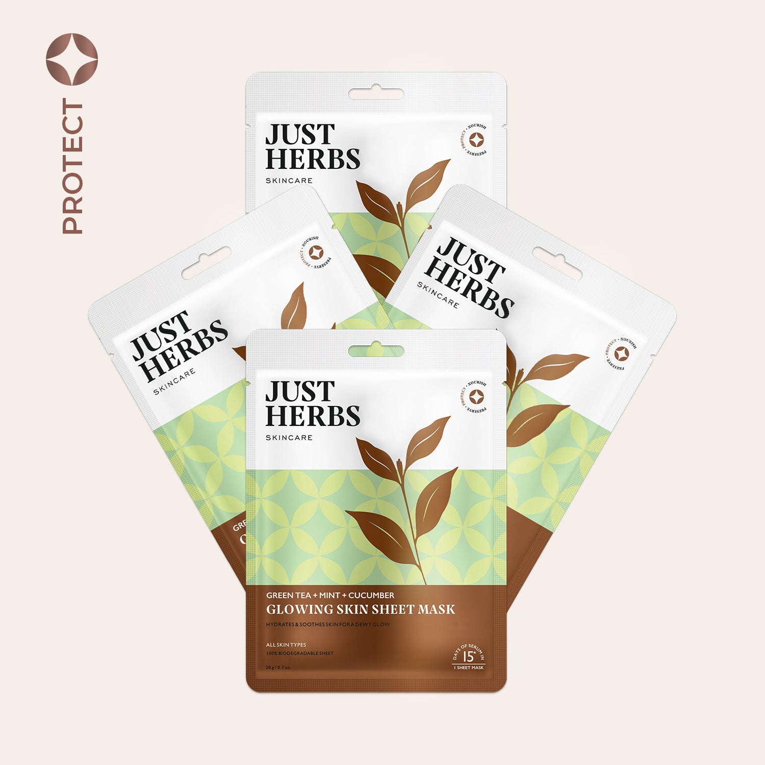 Green Tea Sheet Mask with Mint & Cucumber For Glowing Skin
Green Tea Sheet Mask with Mint & Cucumber For Glowing Skin