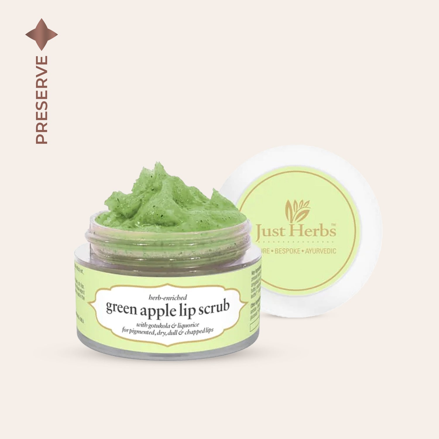 Herb Enriched Lip Scrub, Green_apple_scrub
Herb Enriched Lip Scrub, Green_apple_scrub