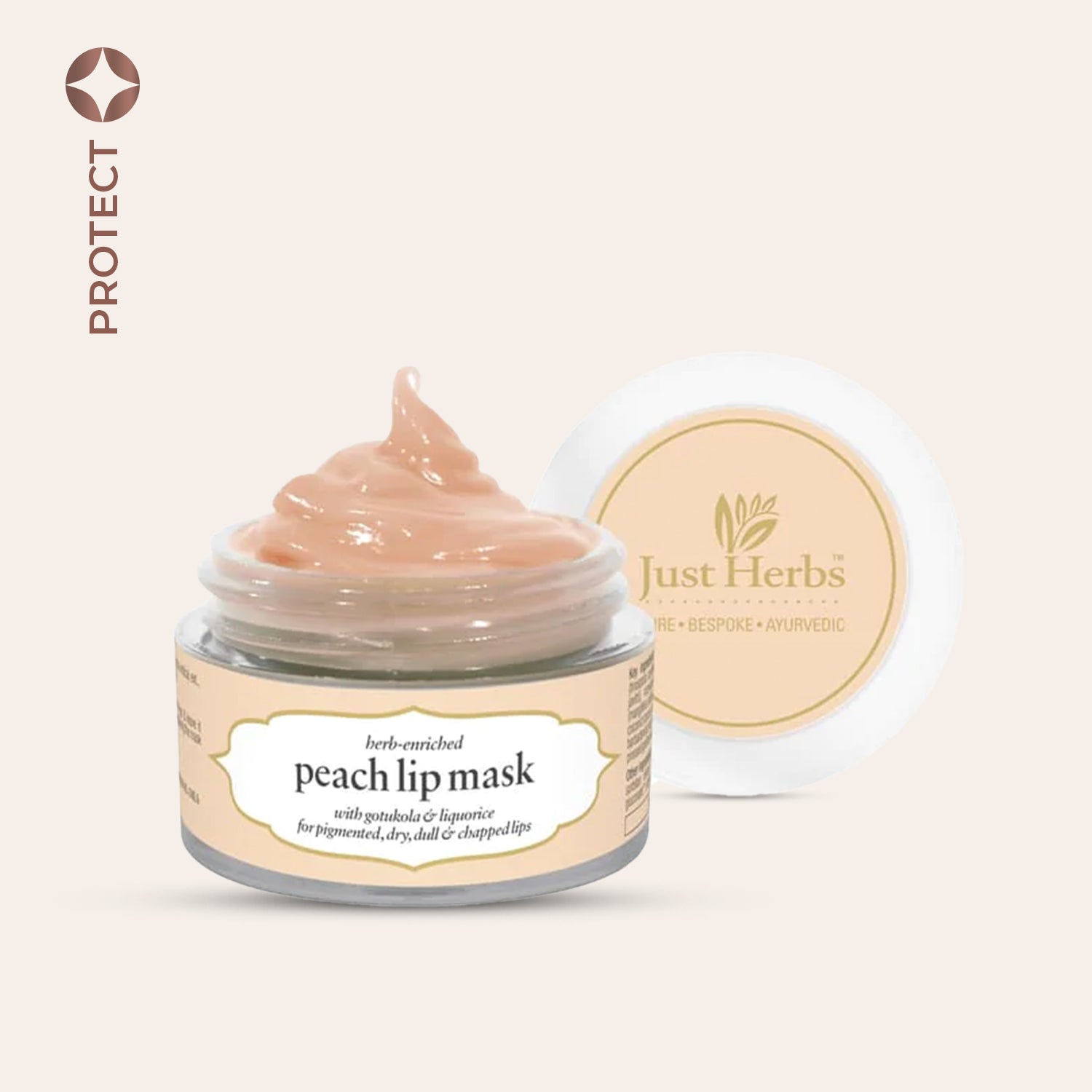 Herb Enriched Lip Mask, Peach_mask
Herb Enriched Lip Mask, Peach_mask