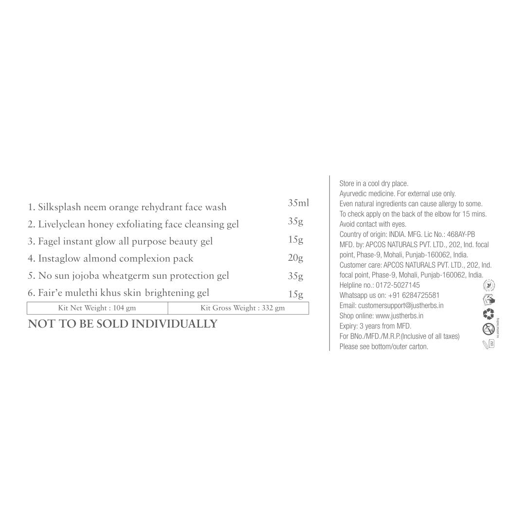6 step mini kit - combination skin
6 step mini kit - combination skin