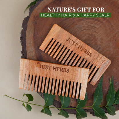 Handmade Wide-Tooth Neem Comb