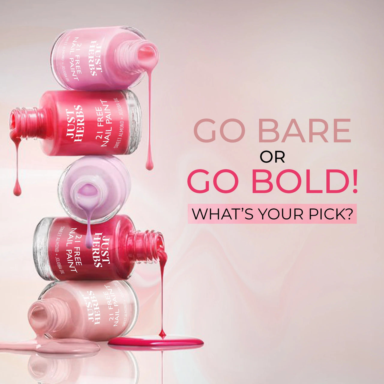 21-Free Formula Nail Paints