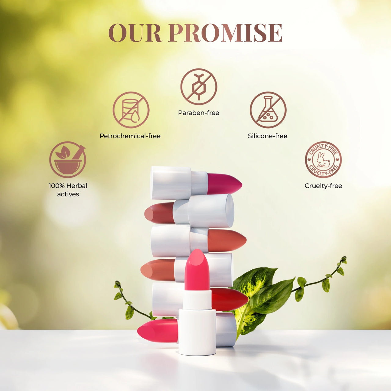 Herb Enriched Ayurvedic Lipstick Micro-Mini Kit - Set of 2