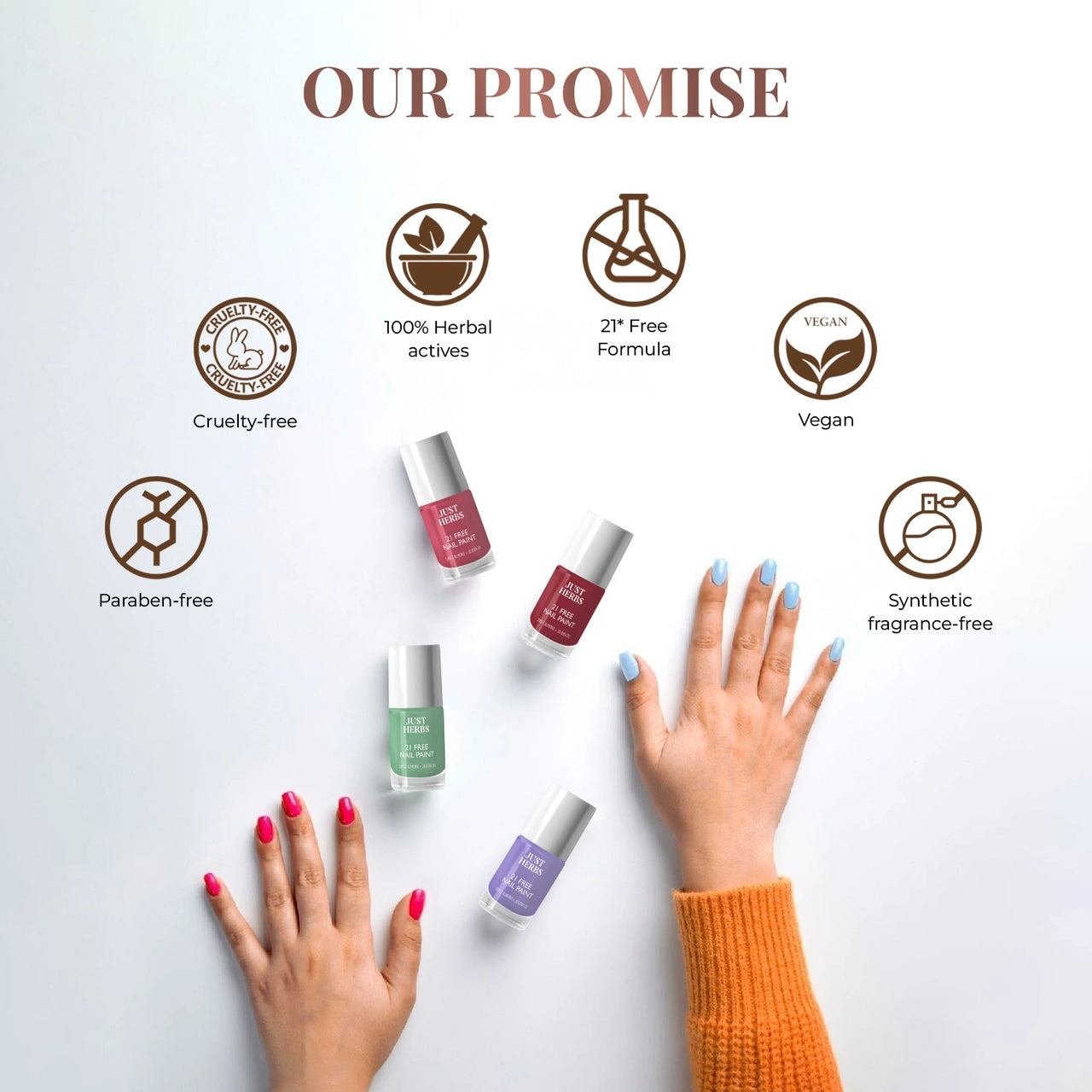 21-Free Formula Nail Paints